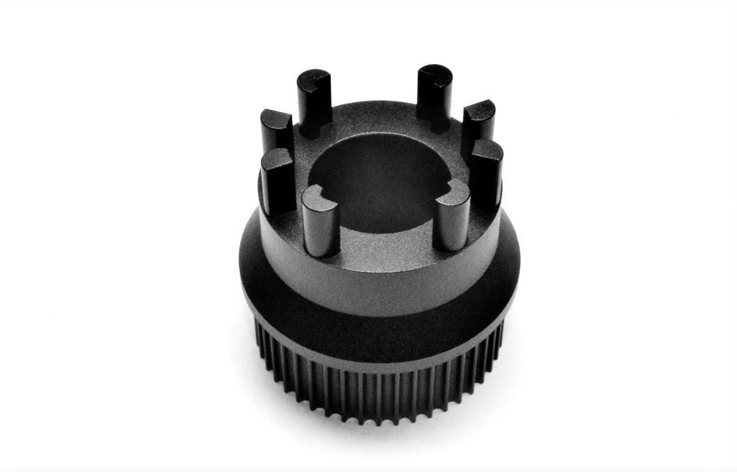 HyperDrive Universal 46 Tooth Billet Aluminum Pulley kit for Boosted Boards
